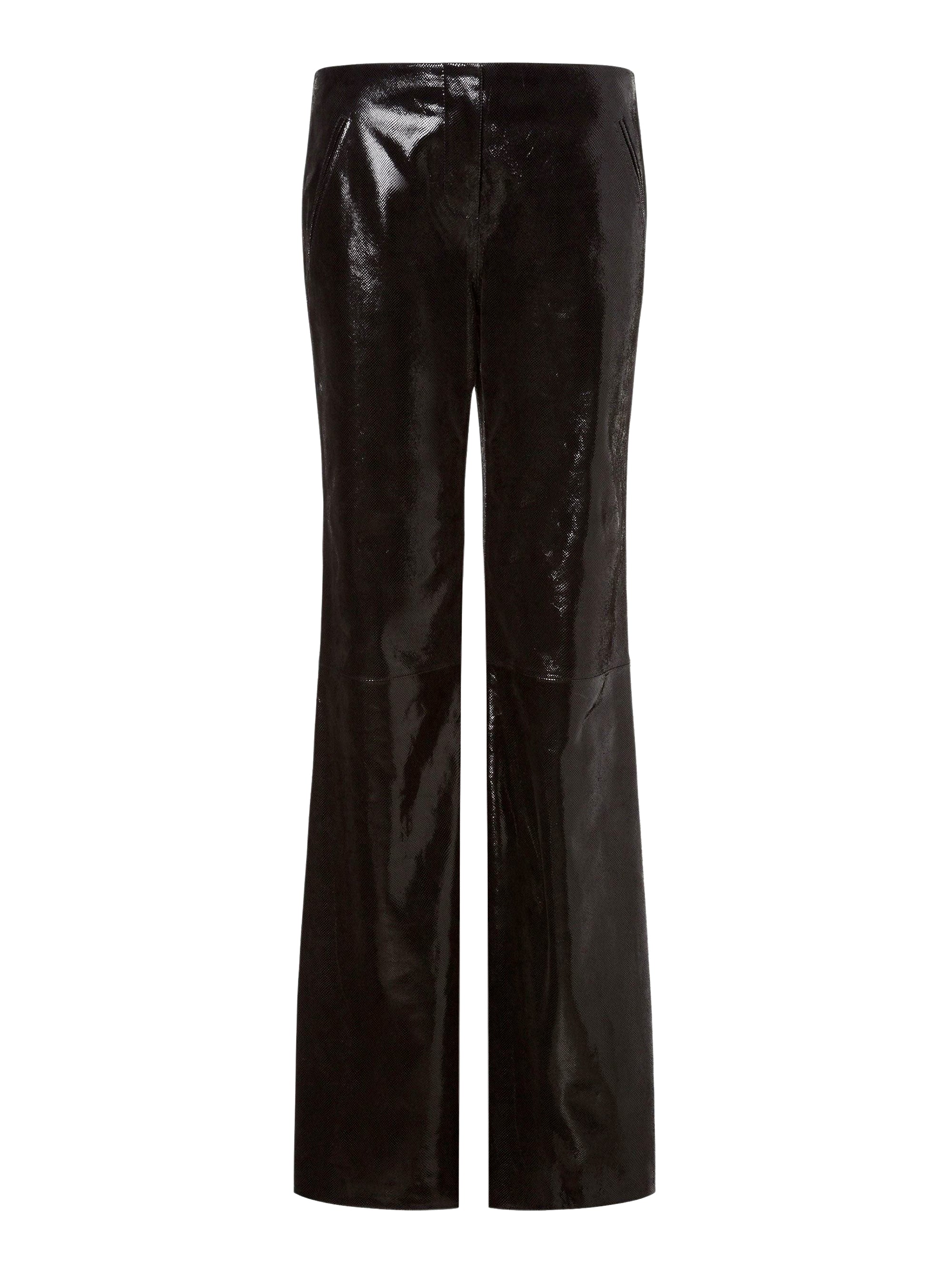 Pantalon en daim imprimé snake - Black