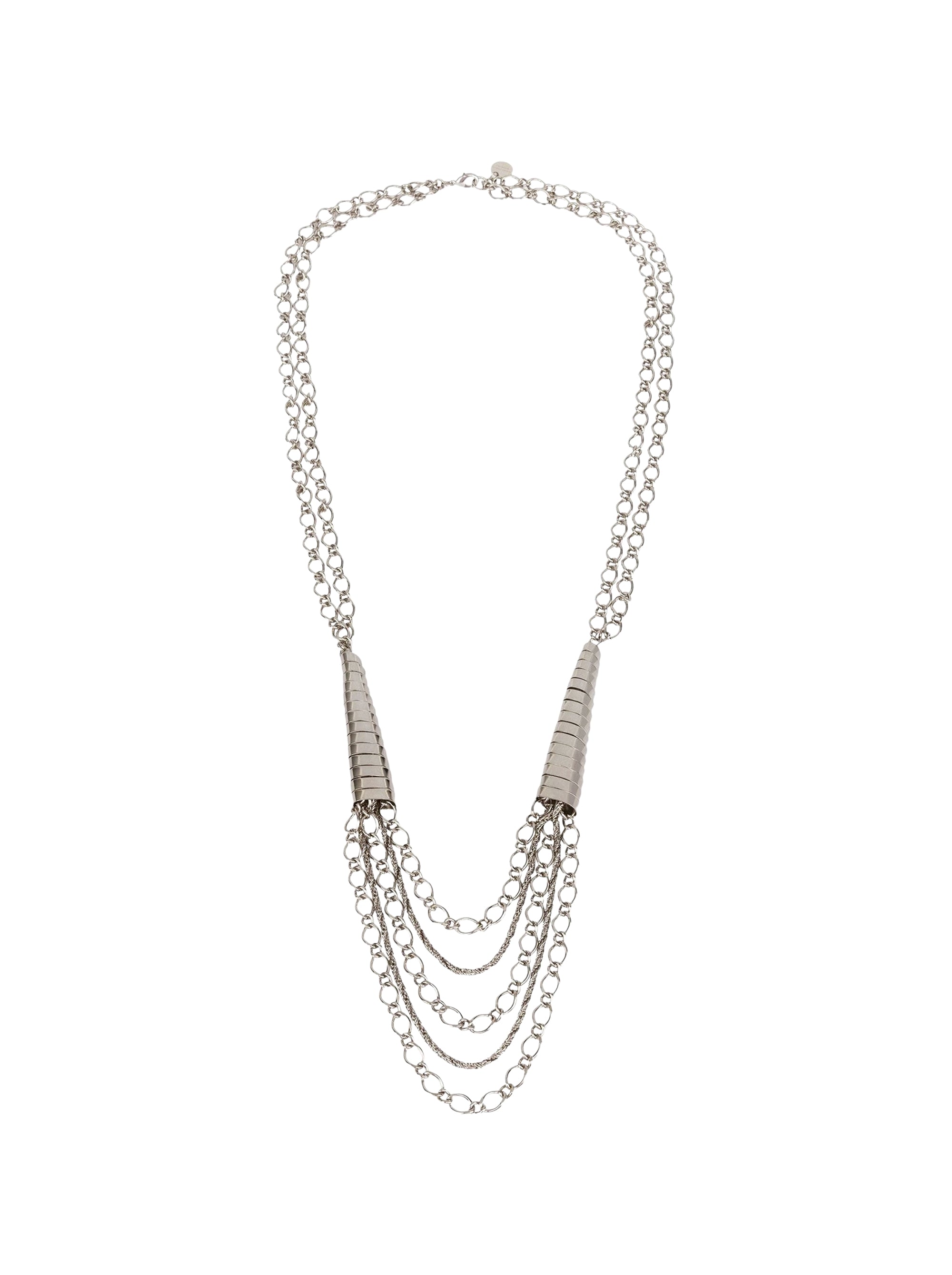 Long collier multichaînes - Silver