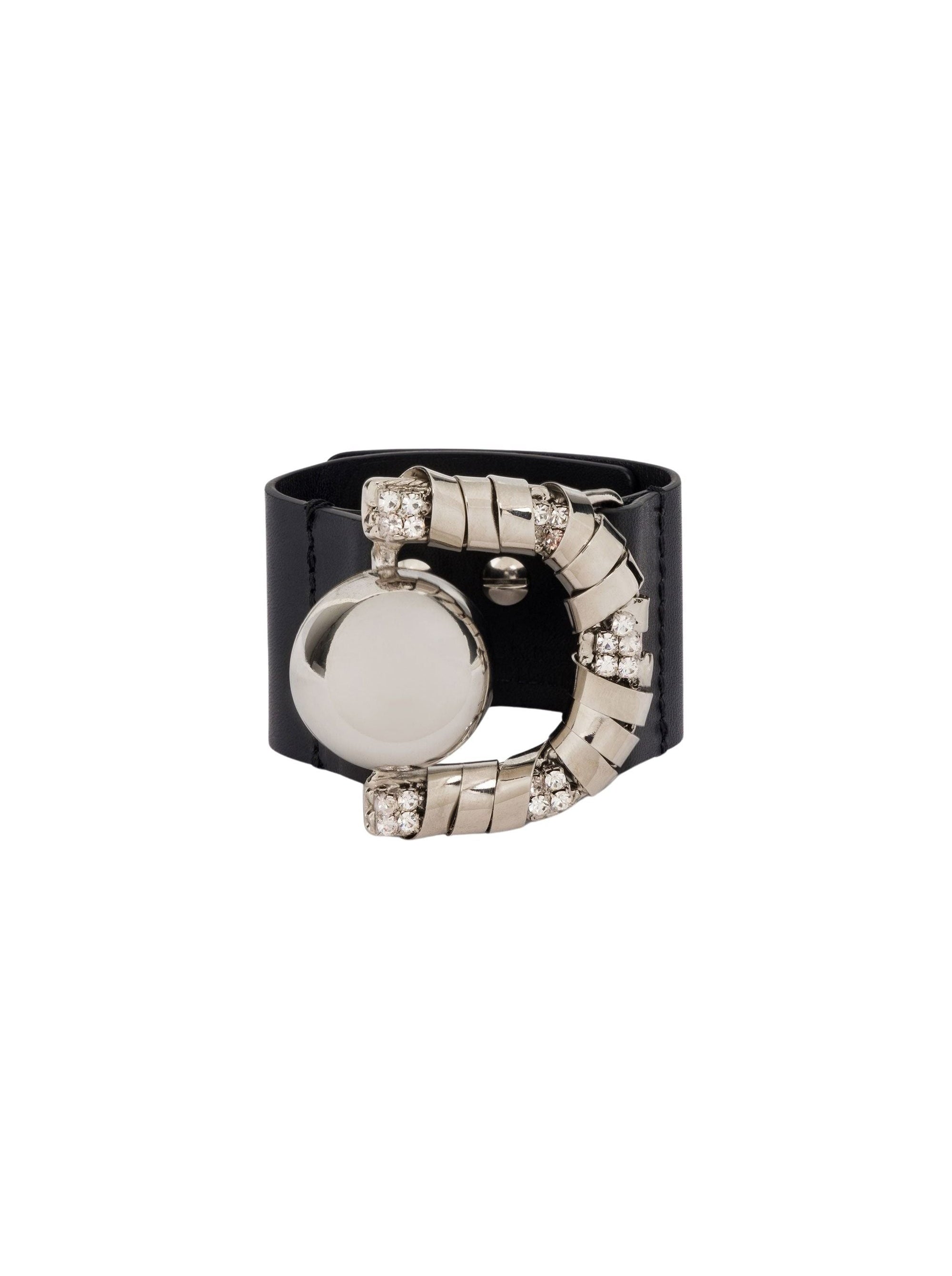 Bracelet à détails en cuir - Black