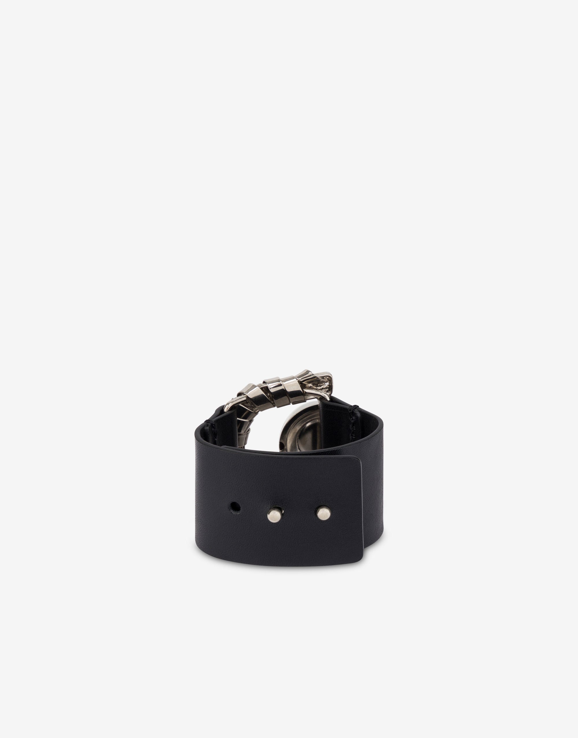 Bracelet à détails en cuir - Black