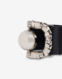 Bracelet à détails en cuir - Black