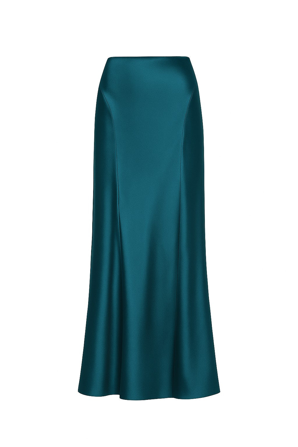 Silk blend midi skirt - Grey