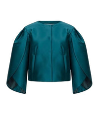 Short jacket with tulip sleeves - Blue