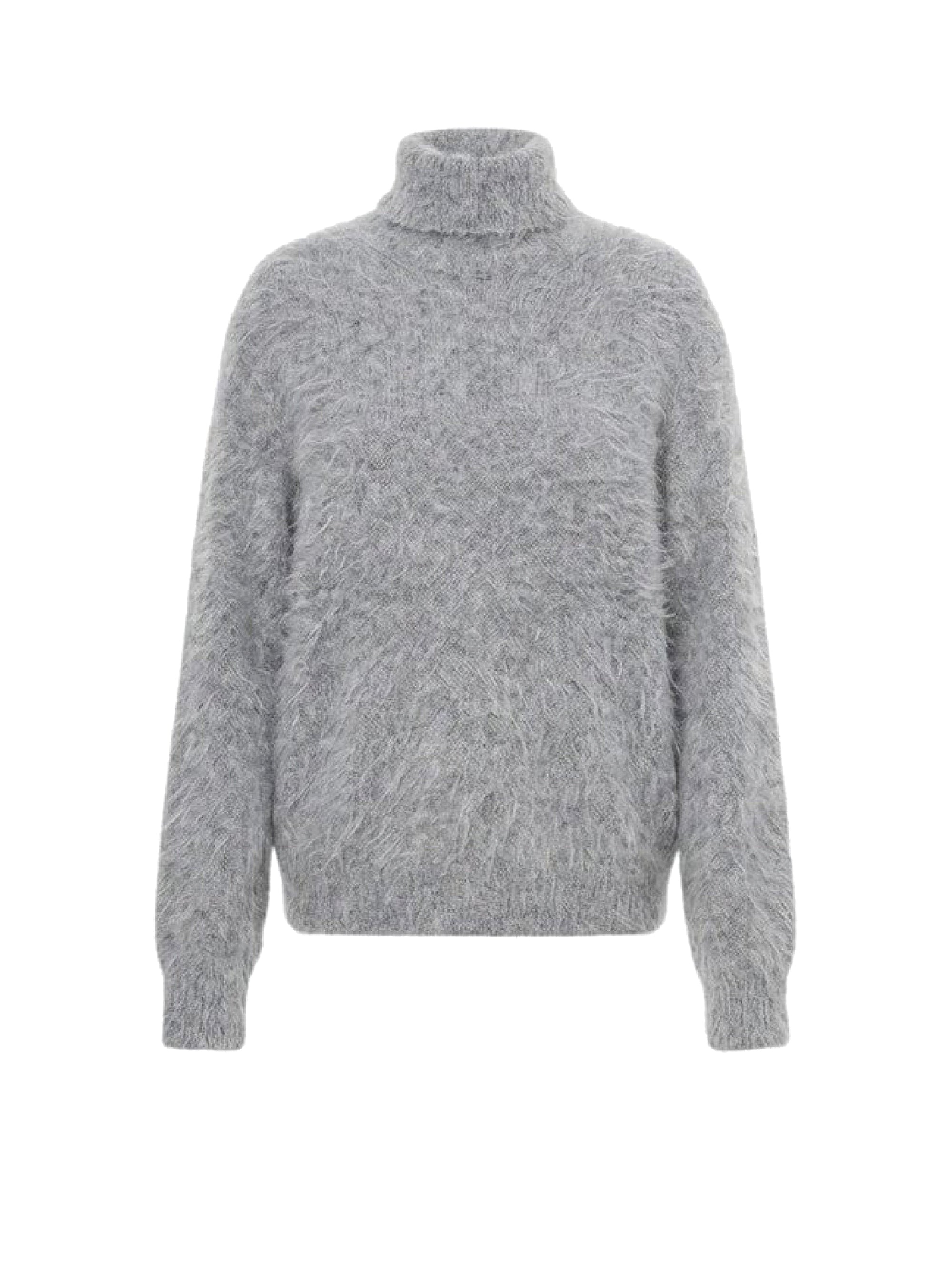 Pull oversize en mélange de cachemire et de laine - Grey