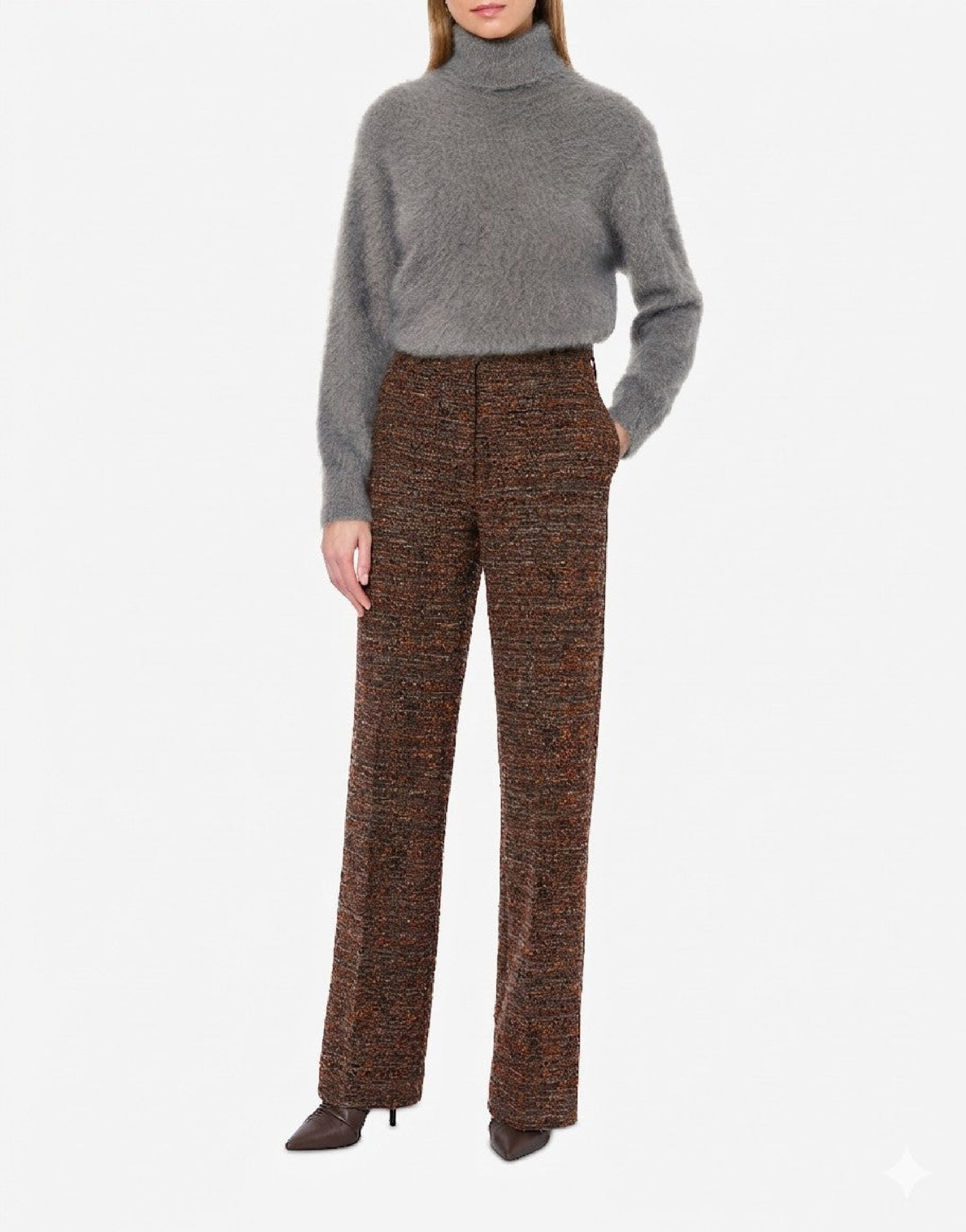 Pull oversize en mélange de cachemire et de laine - Grey