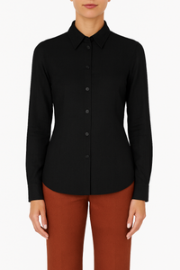 Chemise en tissu stretch - Black