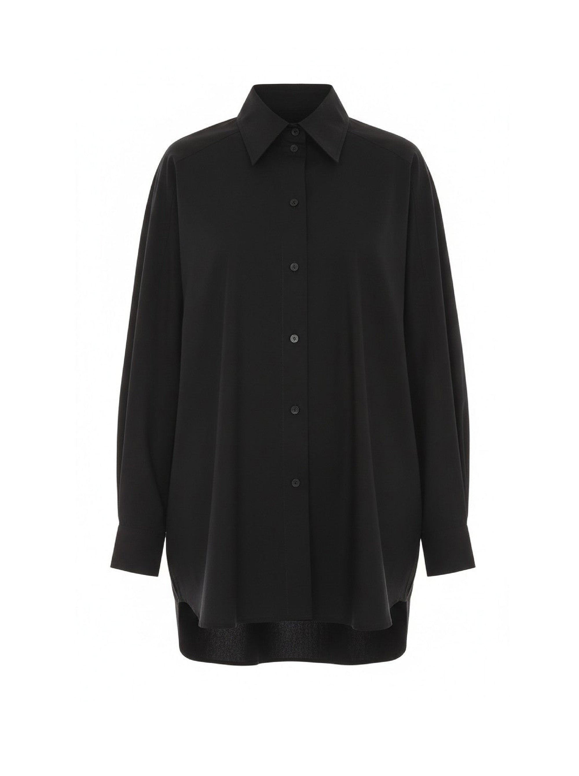Chemise en tissu stretch - Black