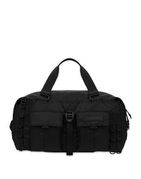 Multipocket nylon duffel bag - Black