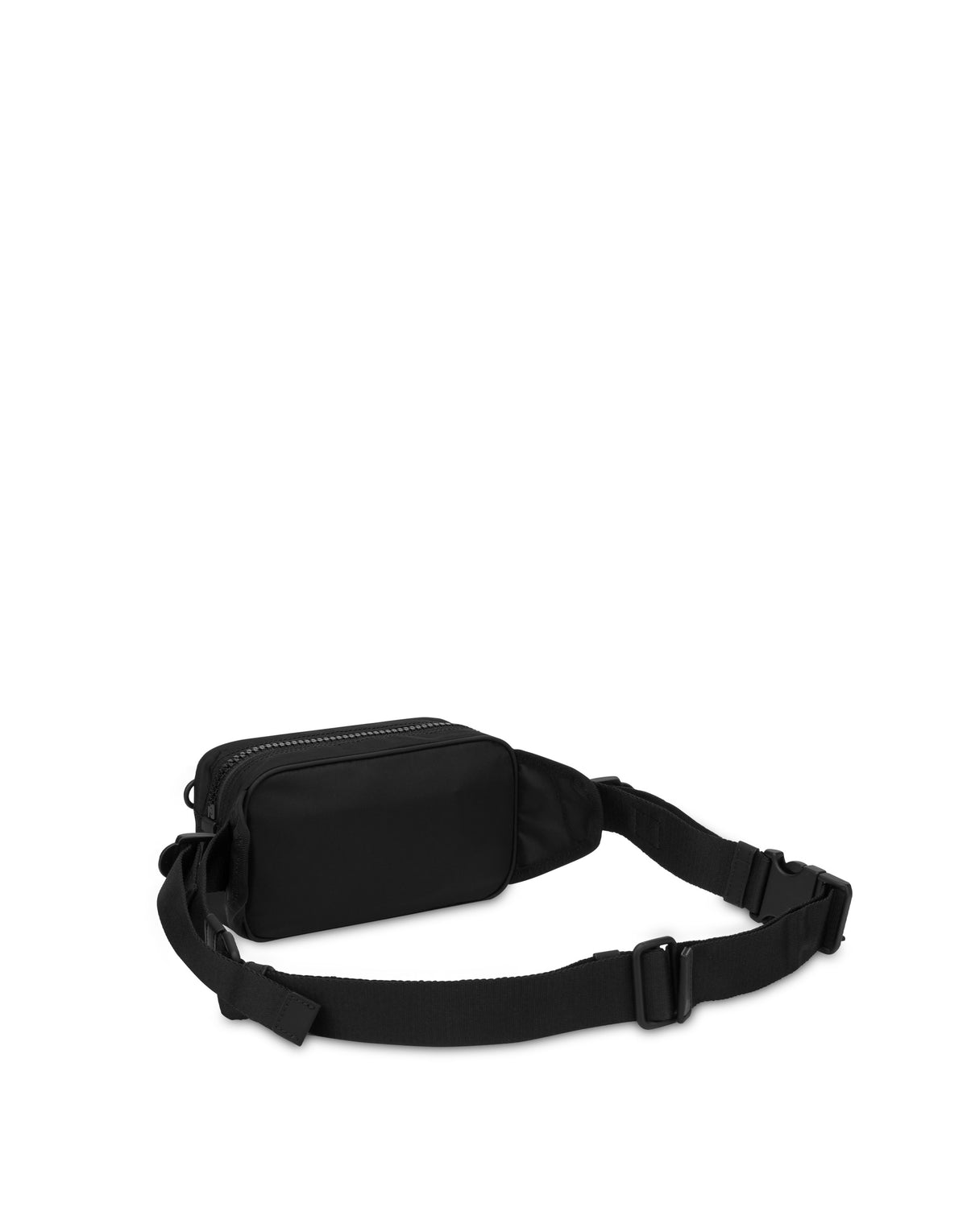 Multipocket nylon waist bag - Black