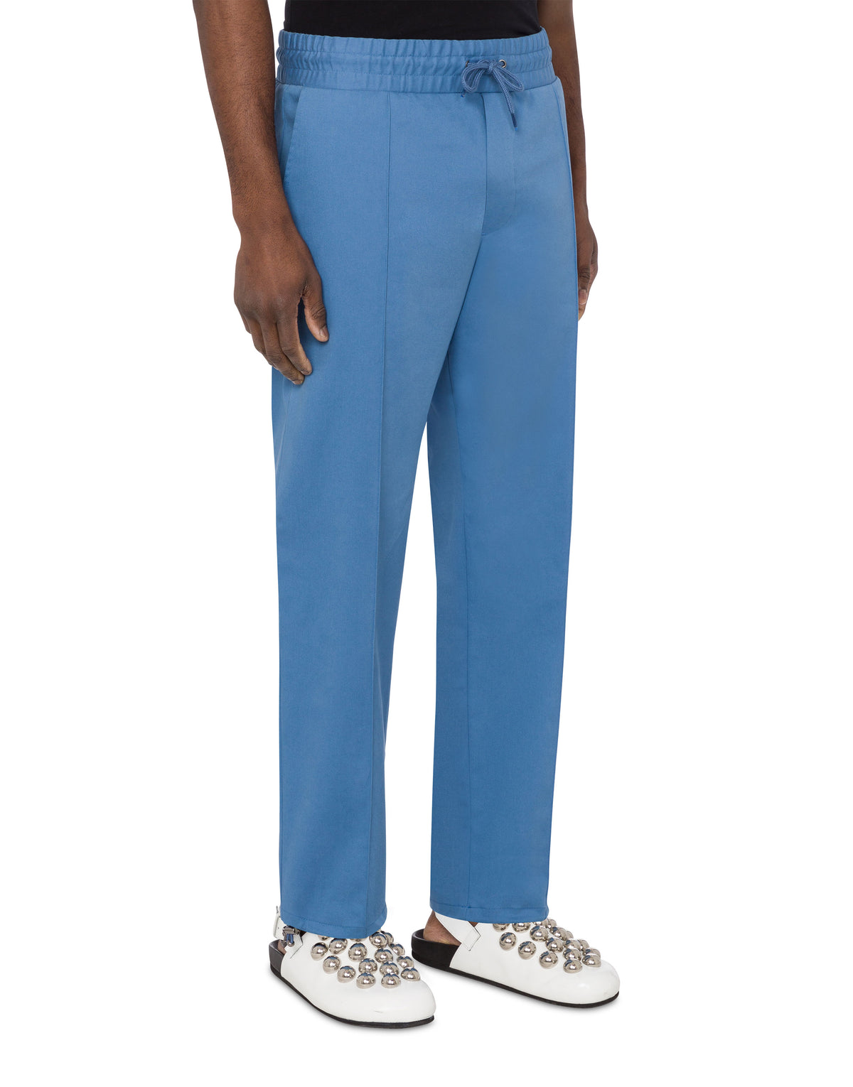 Moschino Outline stretch gabardine trousers - Blue