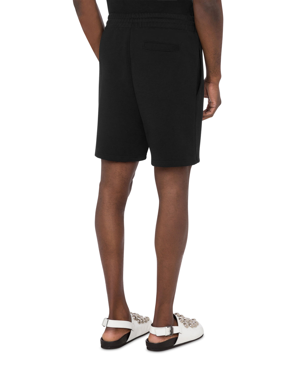 Cotton jogging shorts - Black