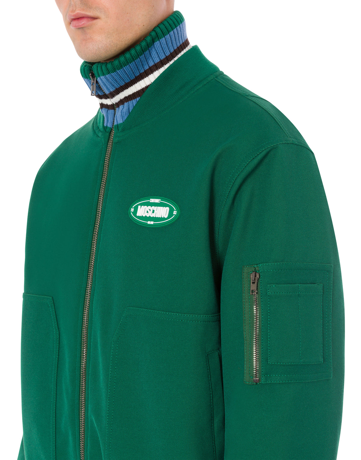 Bomber Oval Patch - Green