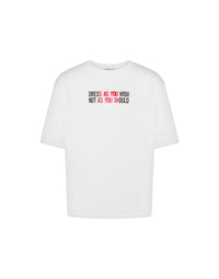 T-shirt à imprimé en coton - White