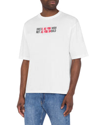 T-shirt à imprimé en coton - White
