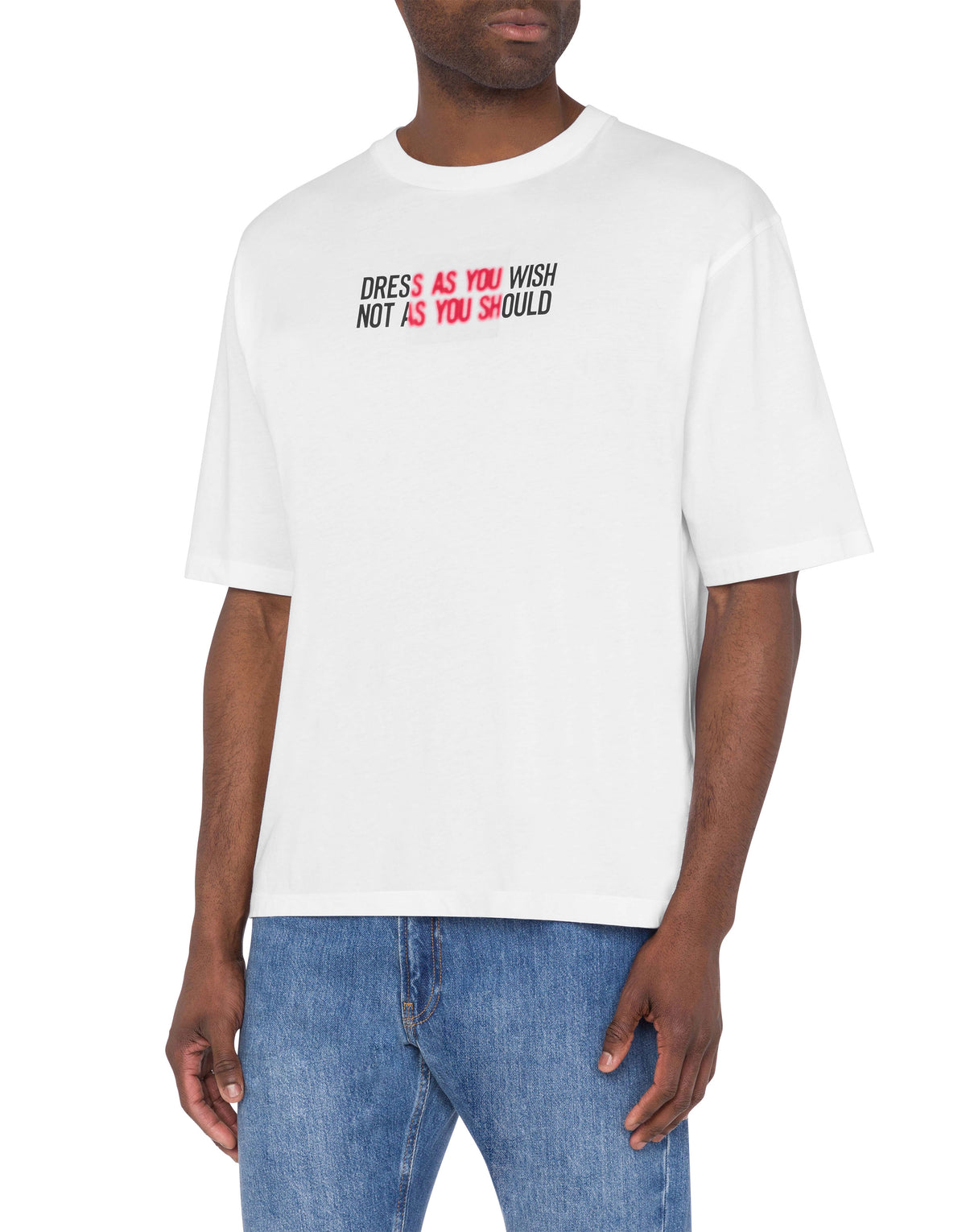 T-shirt à imprimé en coton - White