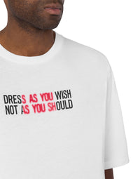 T-shirt à imprimé en coton - White