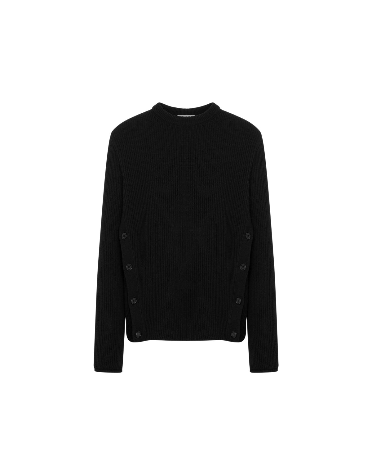 Pull boutonné en laine - Black
