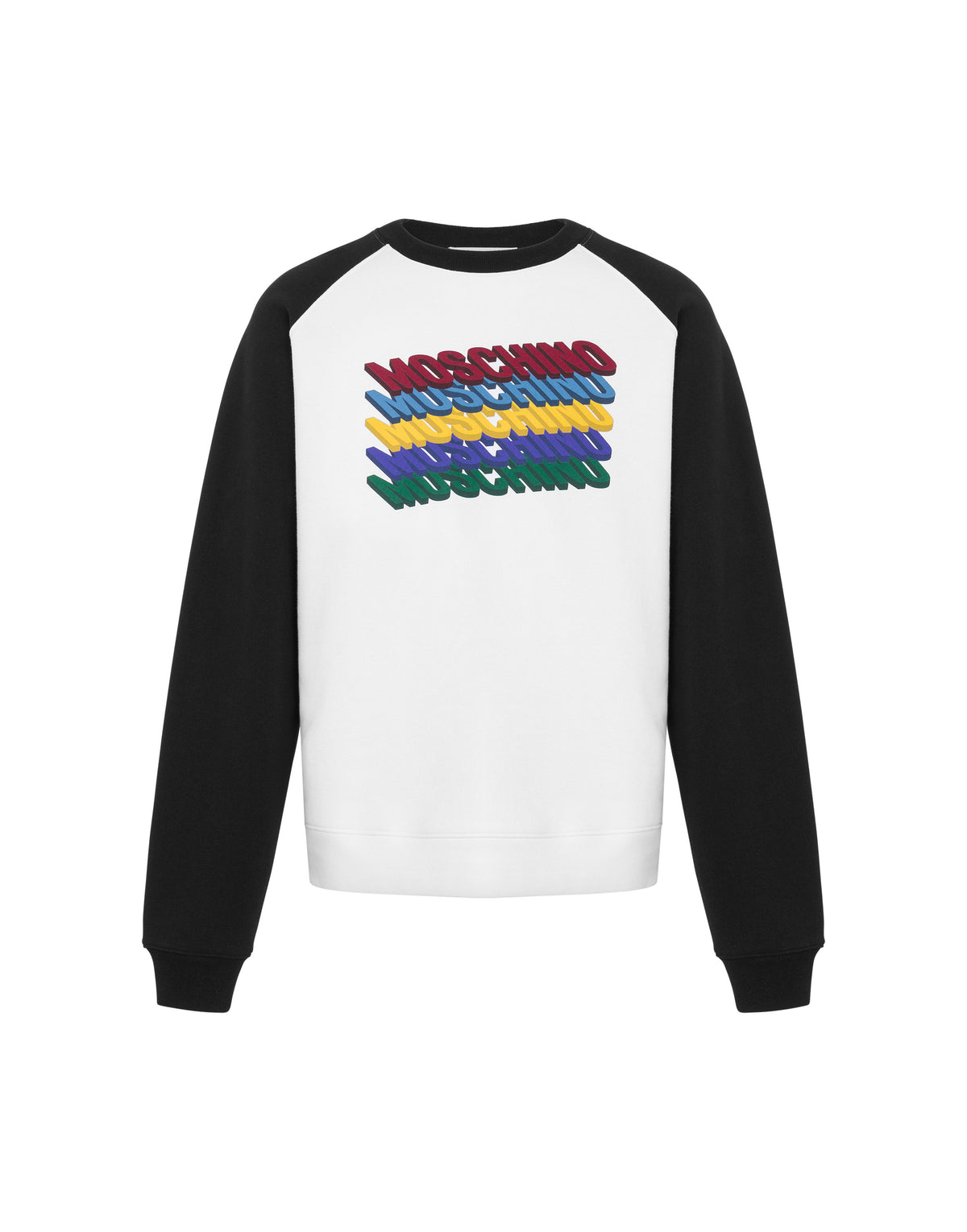 Regular sweatshirt with print - White