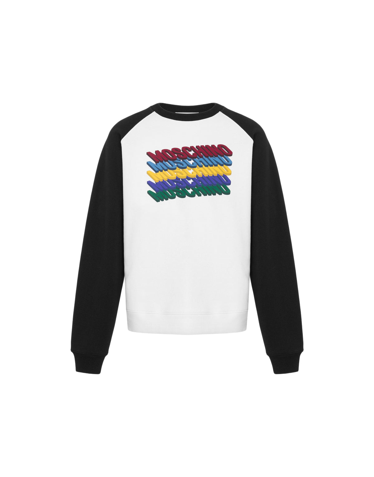 Sweatshirt classique à imprimé en coton - White