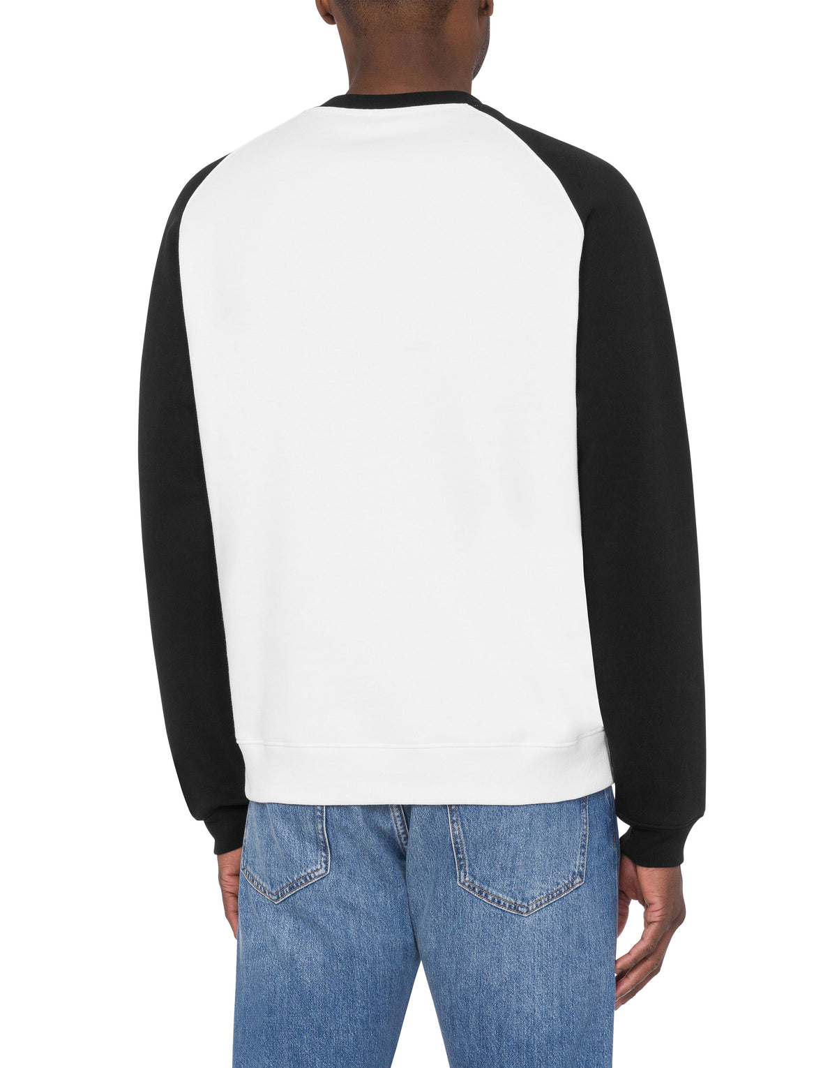 Regular sweatshirt with print - White