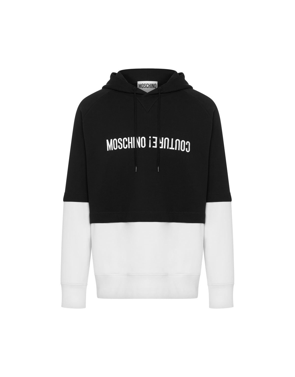 Upside Down Logo Hoodie - White