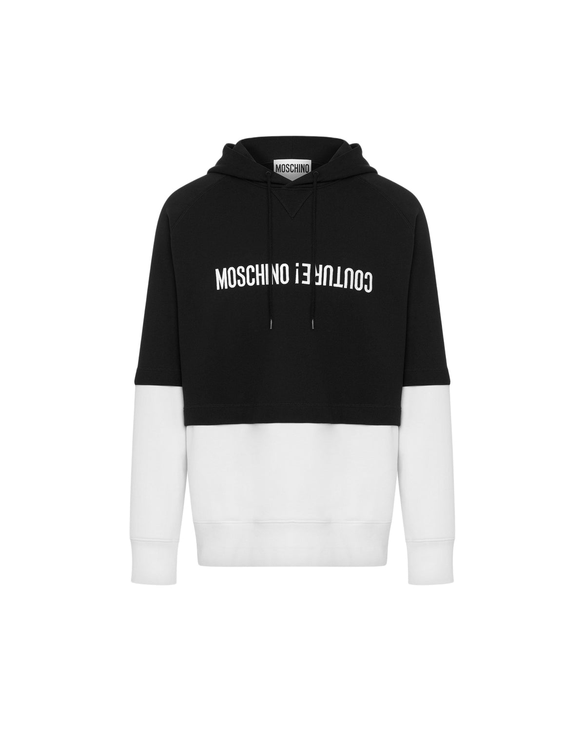 Sweat à capuche à logo Moschino Couture en coton - White