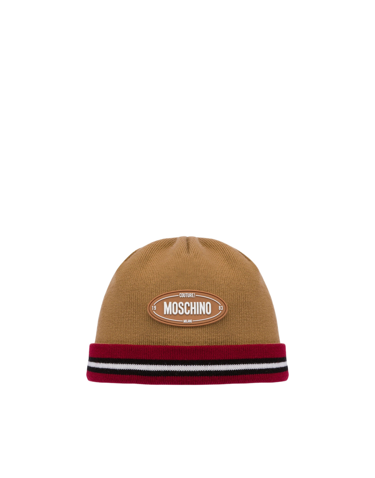 Bonnet en laine vierge - Brown