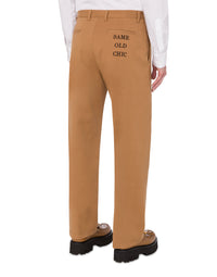 Pantalon stretch en coton - Brown