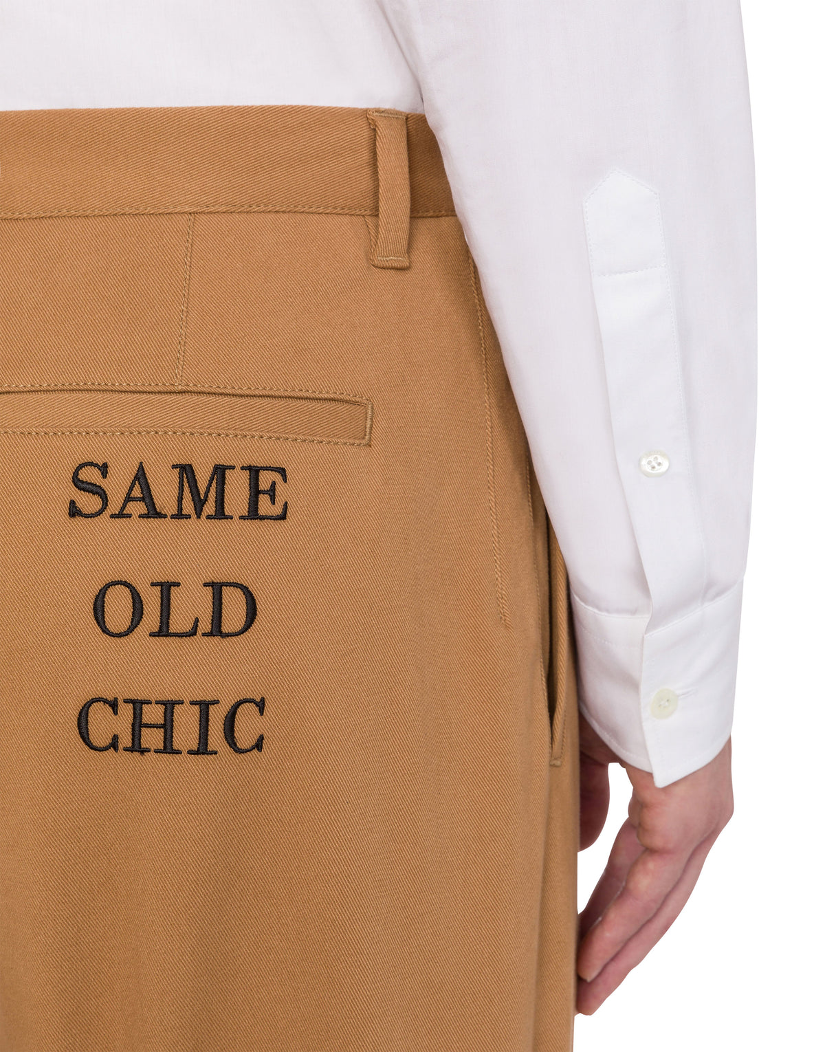 Pantalon stretch en coton - Brown