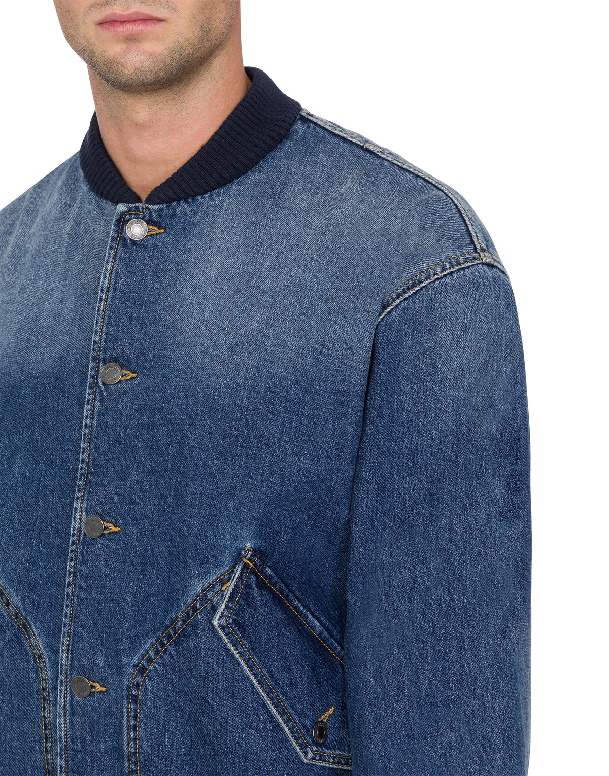 Bomber en denim - Blue