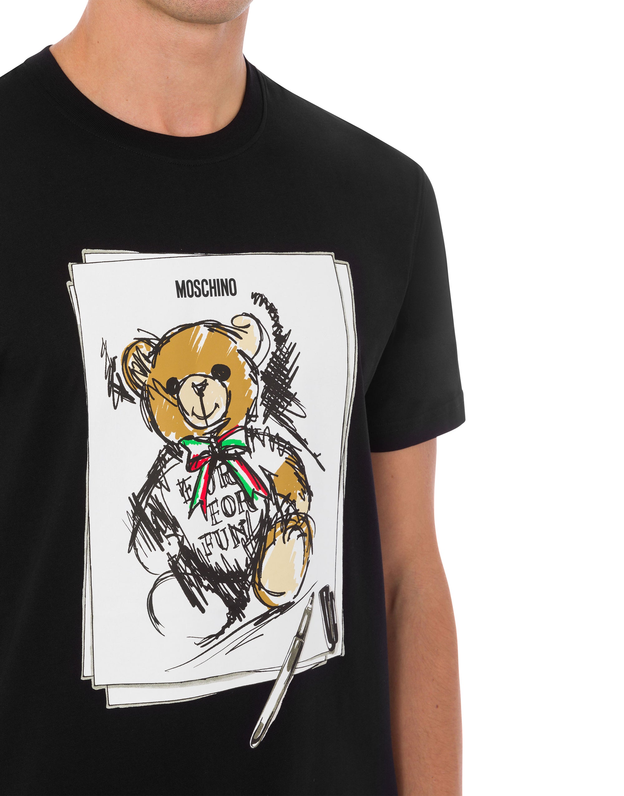 Teddy Bear organic jersey T-shirt - Black