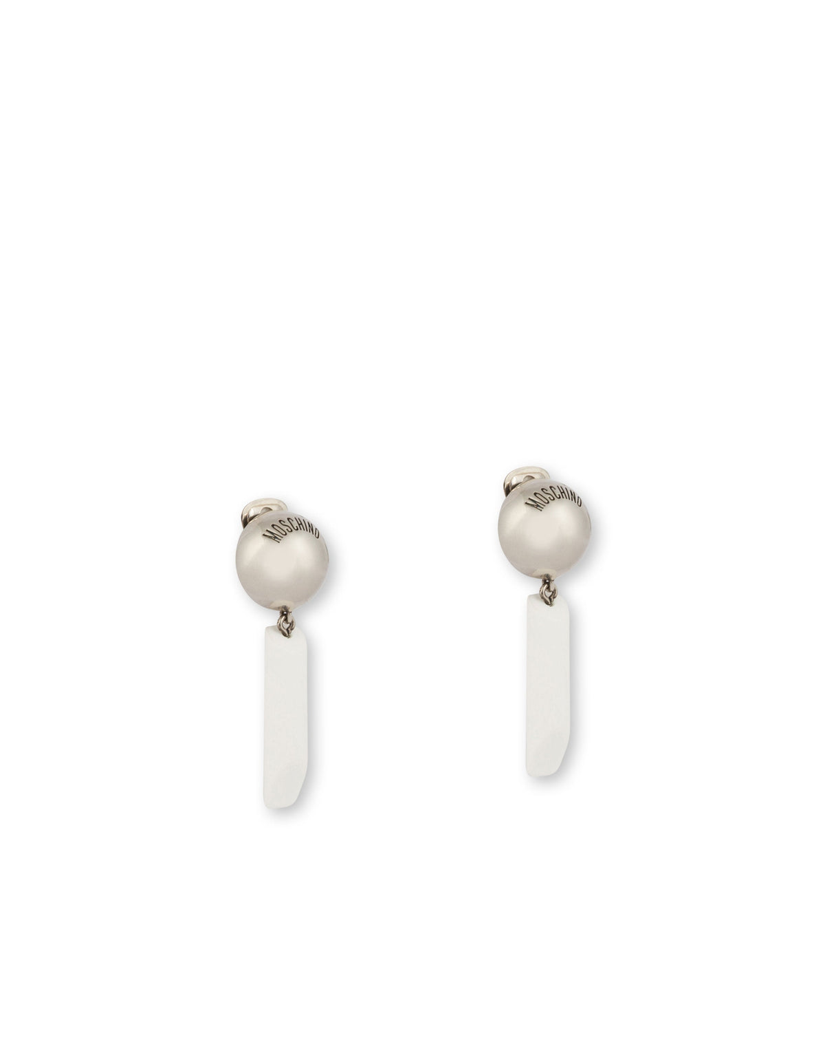 WHITE CHALK EARRINGS - White