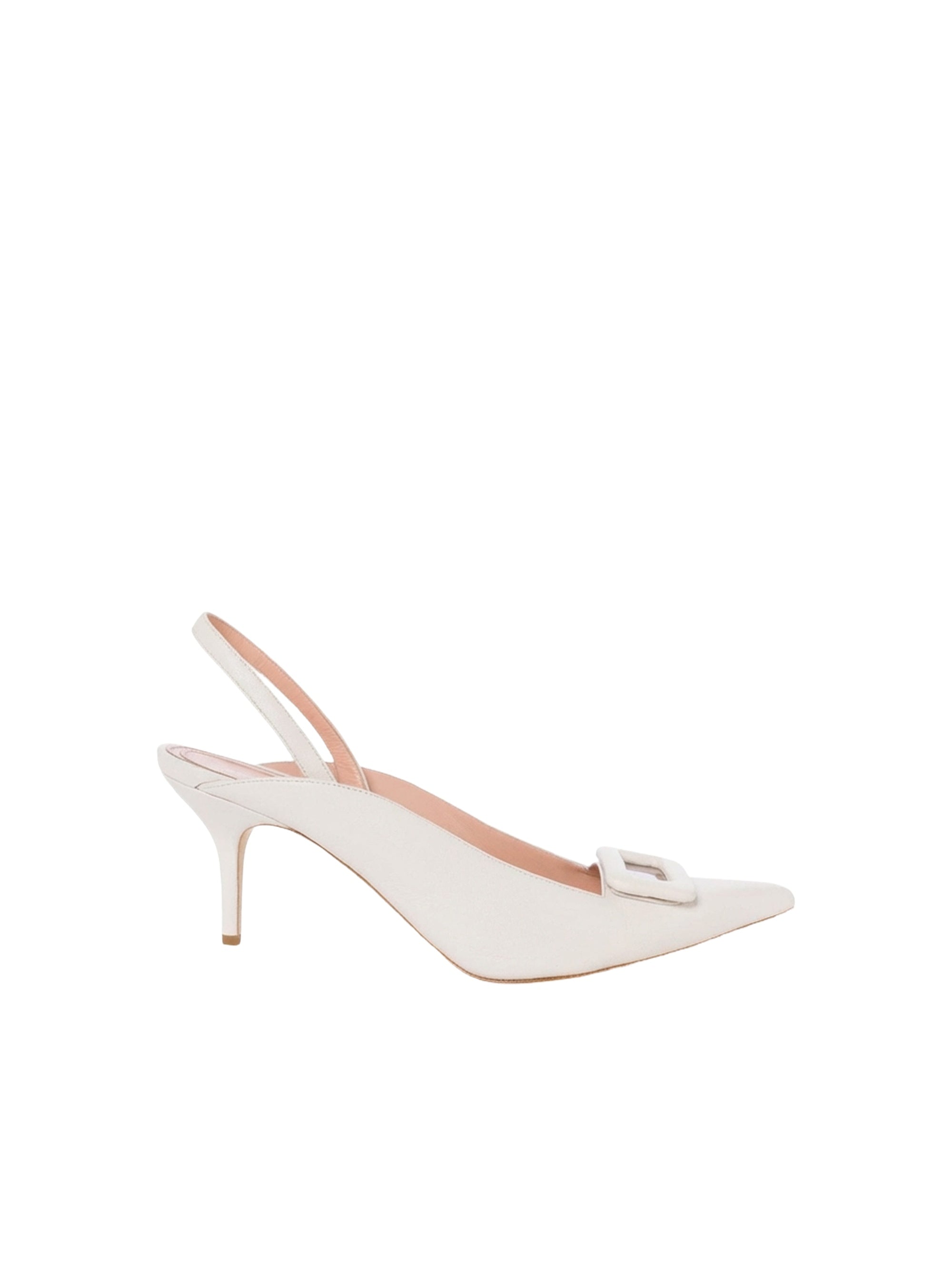 Slingback Framework 55 en daim - White