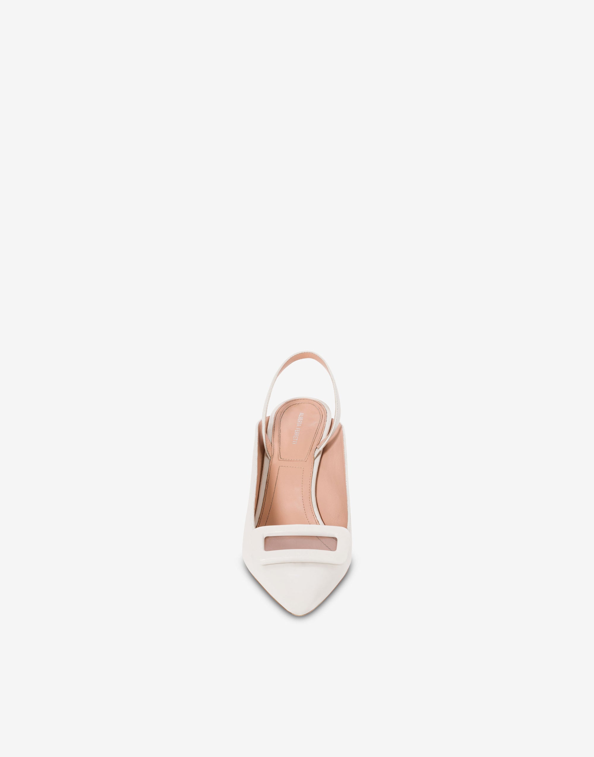 Slingback Framework 55 en daim - White