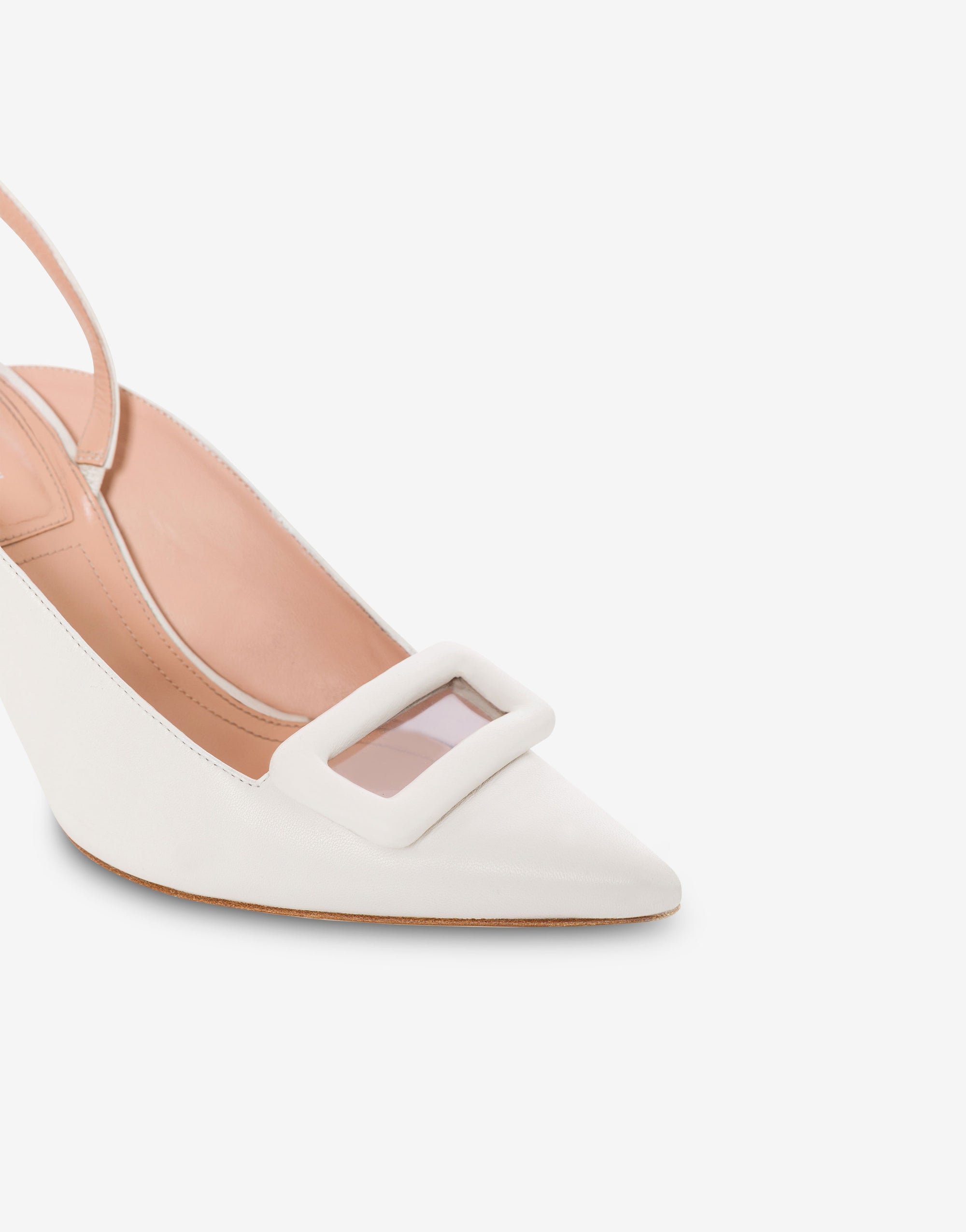 Slingback Framework 55 en daim - White