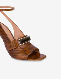 Sandales 85 en daim imprimé - Brown