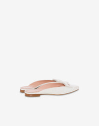 Mules en daim framework - White