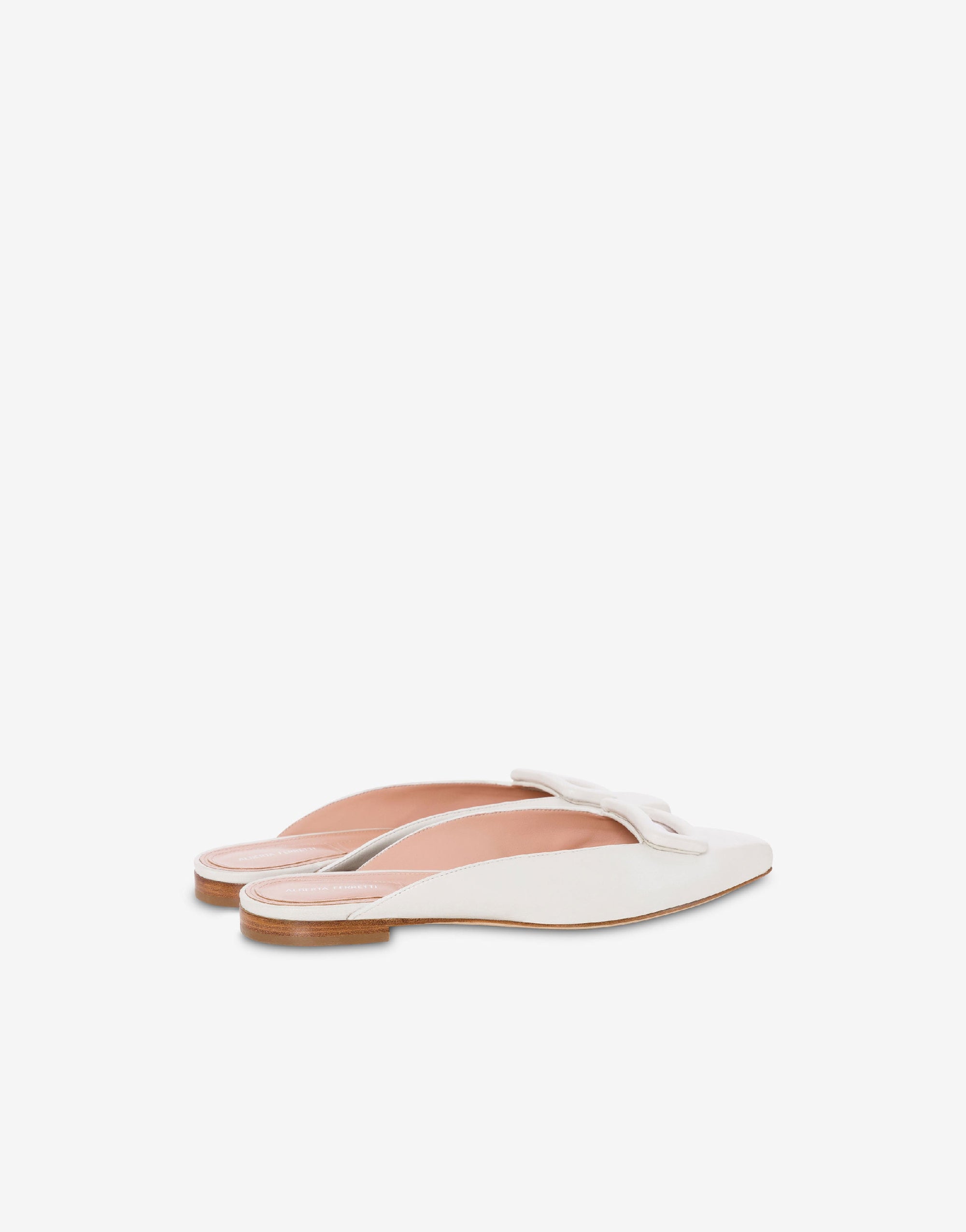 Mules en daim framework - White