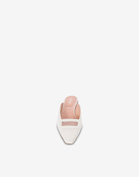 Mules en daim framework - White