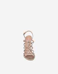 Sandales 105 en satin - Beige