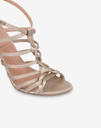 Sandales 105 en satin - Beige