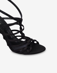 Sandales 105 en satin - Black