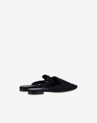 Mules en filet Mia avec broderie - Dark Grey