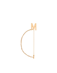 Broche à fine chaîne et un détail en lettres - Gold