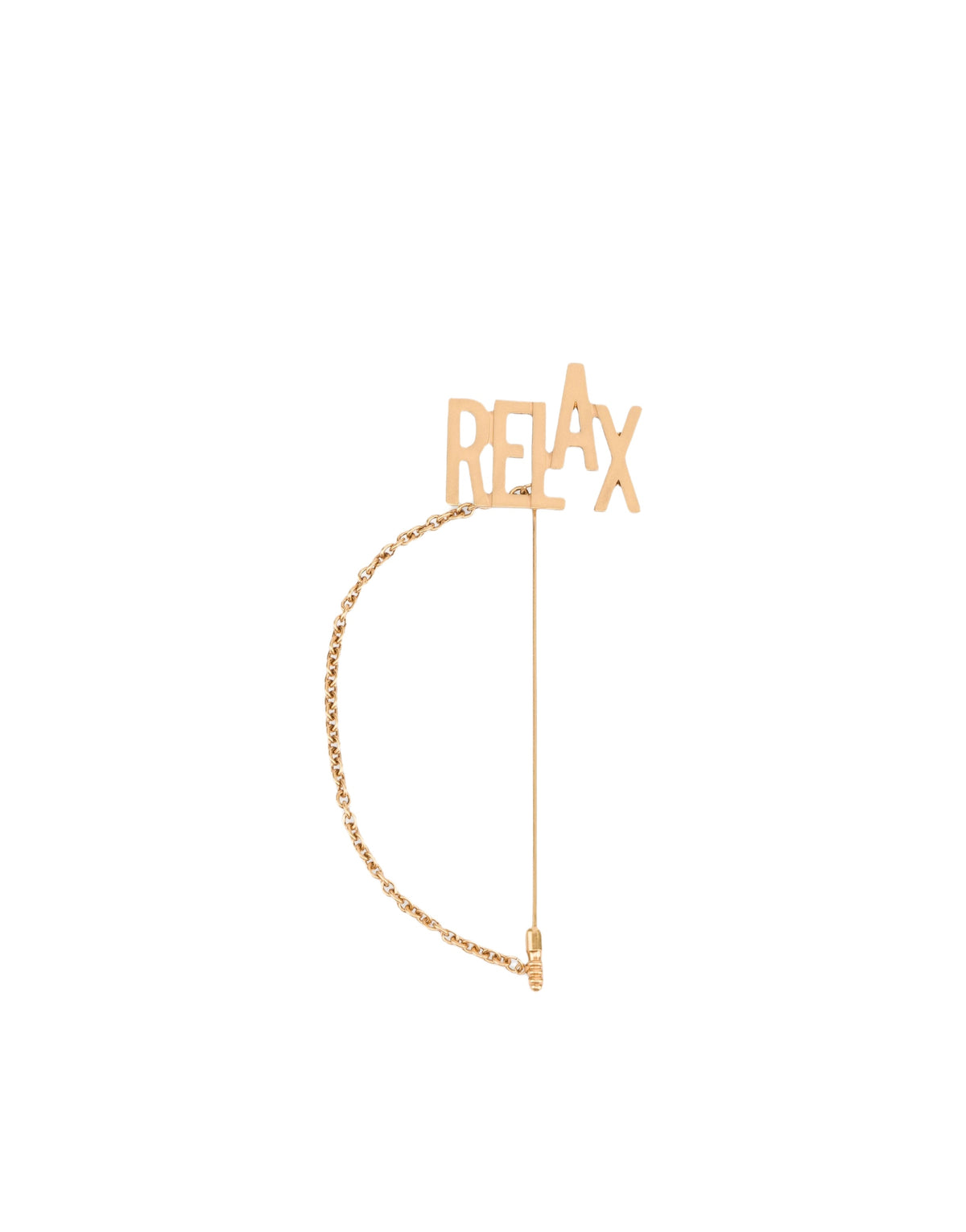 Broche chaîne Relax en laiton - Gold - Gold