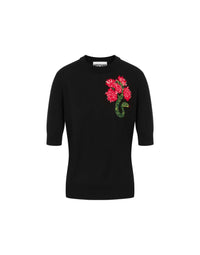 Pull Lunar New Year sans manches en laine - Black