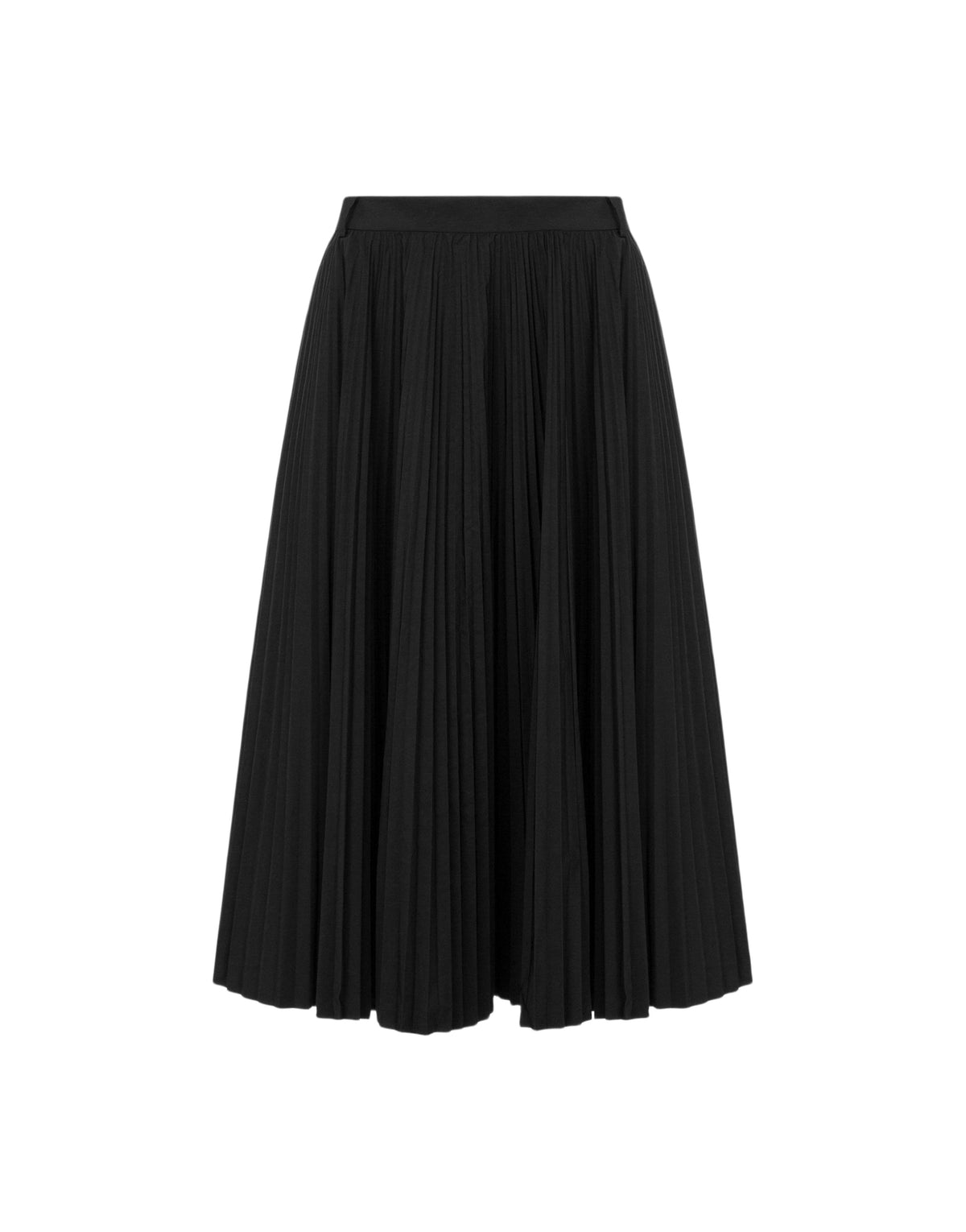 Jupe plissée en coton - Black