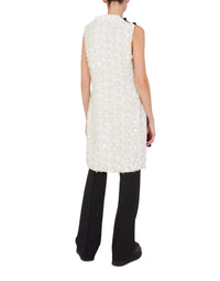 Robe brodée fleurs - White