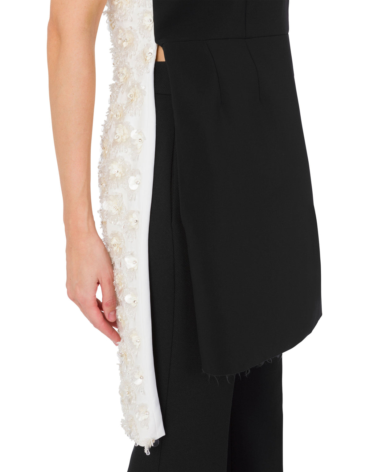 Robe brodée fleurs - White