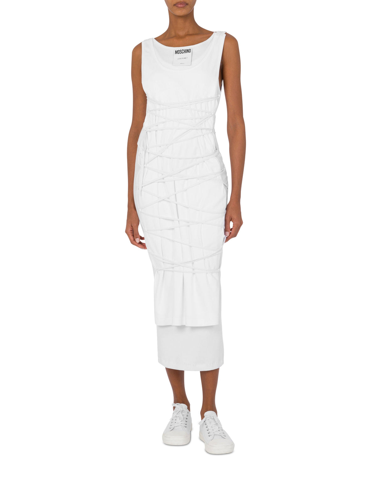 Robe à lacets - White